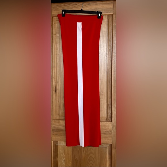 Rare EUC MARLED x OLIVIA CULPO Fashion Track Pants Size L In On Trend Red/ - Picture 5 of 14